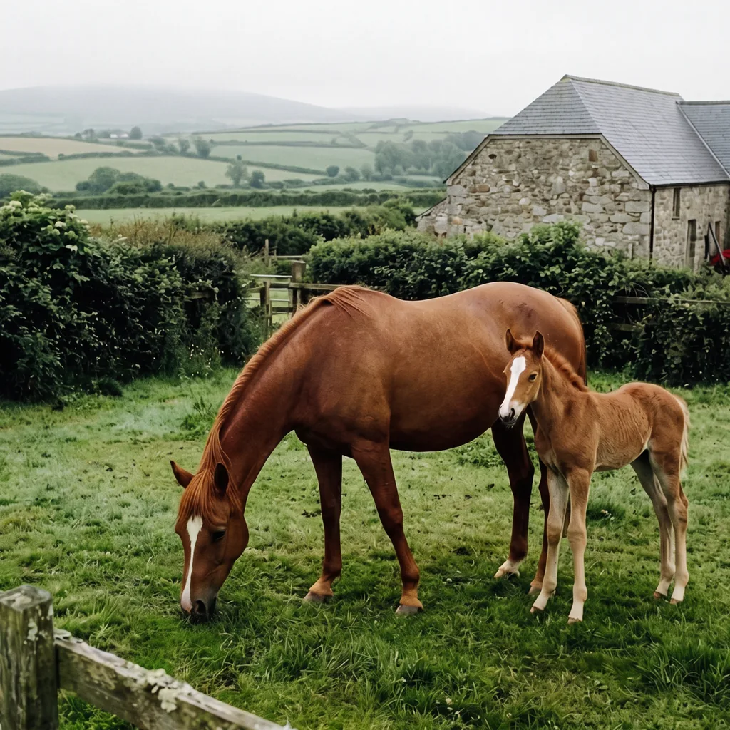 Élevage de chevaux au Centre équestre de Neuvic-sur-l'Isle, Neuvic