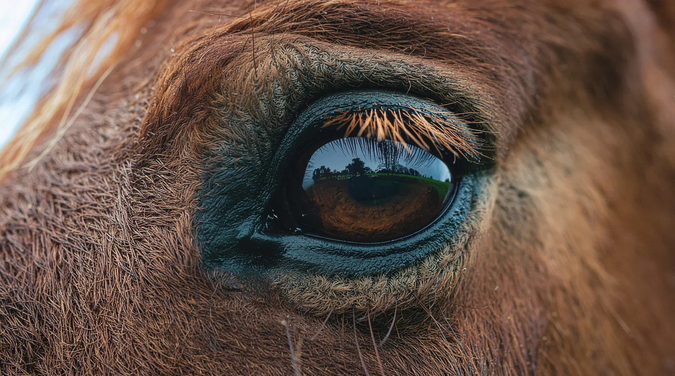 Un regard de cheval au Centre équestre de Neuvic-sur-l'Isle, Neuvic